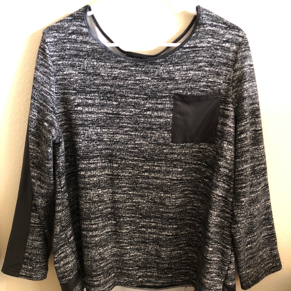 Style&Co Black Long Sleeve Blouse.
